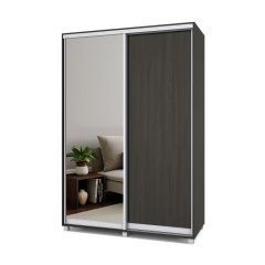РОЛАНД Шкаф-купе с зеркалом Венге (450*1500) Р452 в Соликамске - solikamsk.mebel24.online | фото 2