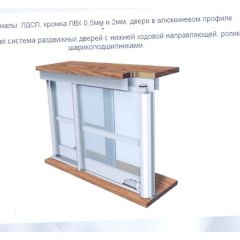 Шкаф-купе ШКО-3 2380 мм зеркало/ЛДСП/ЛДСП/зеркало в Соликамске - solikamsk.mebel24.online | фото 6