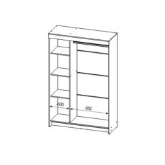 Шкаф-купе ШКП 2 (Венге/Ясень Анкор светлый) в Соликамске - solikamsk.mebel24.online | фото 3