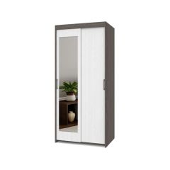 ТОМАС Шкаф-купе с зеркалом Анкор темный/светлый Т22 в Соликамске - solikamsk.mebel24.online | фото
