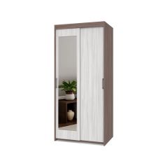 ТОМАС Шкаф-купе с зеркалом Шимо темный/светлый Т22 в Соликамске - solikamsk.mebel24.online | фото