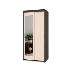 ТОМАС Шкаф-купе с зеркалом Венге/Млечный дуб Т22 в Соликамске - solikamsk.mebel24.online | фото