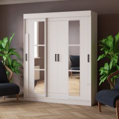 Шкаф-купе ТВИСТ Белый в Соликамске - solikamsk.mebel24.online | фото