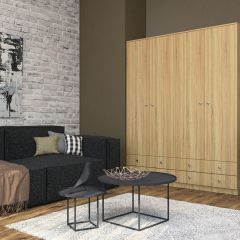 Шкаф Нина (М6) Дуб Сонома в Соликамске - solikamsk.mebel24.online | фото