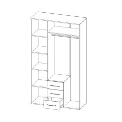 Шкаф Парма 3-х створчатый в Соликамске - solikamsk.mebel24.online | фото 3