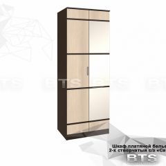Шкаф 2-х створчатый Сакура + Зеркало (венге/лоредо) в Соликамске - solikamsk.mebel24.online | фото 2