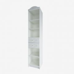 KI-KI СД450.1 Стеллаж 450 с ящ (белый/белое дерево) в Соликамске - solikamsk.mebel24.online | фото