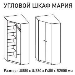 Шкаф угловой Мария 880*880 (ЛДСП 1 кат.) в Соликамске - solikamsk.mebel24.online | фото 2