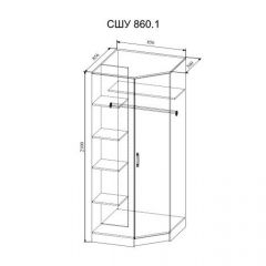 СОФИ СШУ860.1 Шкаф угловой в Соликамске - solikamsk.mebel24.online | фото 2