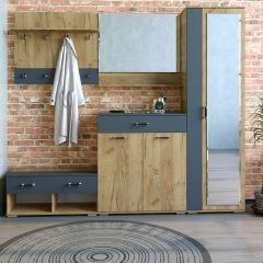 Шкаф ун-й с зеркалом НКМ Бостон Секция 5 в Соликамске - solikamsk.mebel24.online | фото 2