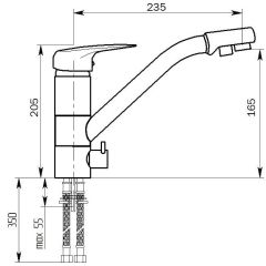 Смеситель MS-005 в Соликамске - solikamsk.mebel24.online | фото 2