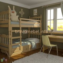 СОНЯ Кровать двухъярусная (Сосна) с 2 ящиками в Соликамске - solikamsk.mebel24.online | фото