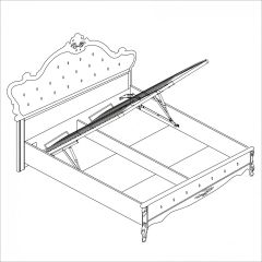 Спальня Мишель 5-ти ств (белый матовый/экокожа) в Соликамске - solikamsk.mebel24.online | фото 4