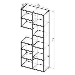 Стеллаж Элемент-2 (белый) в Соликамске - solikamsk.mebel24.online | фото 6