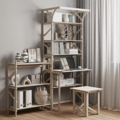 Стеллаж+стол со стойкой Конструктор Арт.СRСт2-1 в Соликамске - solikamsk.mebel24.online | фото 6