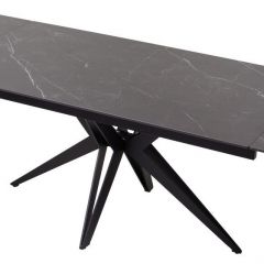 Стол FORIO 160 MATT BLACK MARBLE SOLID CERAMIC / BLACK, ®DISAUR в Соликамске - solikamsk.mebel24.online | фото 5