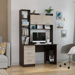 Стол компьютерный ПКС-5 Венге/Дуб белфорд в Соликамске - solikamsk.mebel24.online | фото
