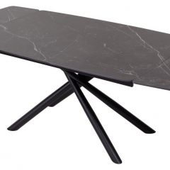 Стол RIVOLI 140 MATT BLACK MARBLE SOLID CERAMIC / BLACK, ®DISAUR в Соликамске - solikamsk.mebel24.online | фото 3