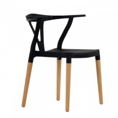 Стул Barneo N-218 Wishbone интерьерный кухонный черный в Соликамске - solikamsk.mebel24.online | фото