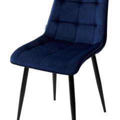 Стул CHIC BLUVEL-86 NAVY BLUE / черный каркас М-City в Соликамске - solikamsk.mebel24.online | фото