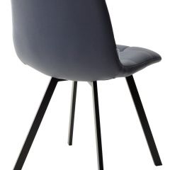 Стул CHILLI SQUARE HK017-09 серо-черничный, PU/ черный каркас М-City в Соликамске - solikamsk.mebel24.online | фото 3