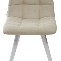 Стул CHILLI SQUARE UF860-01B бежевый, ткань/ белый каркас М-City в Соликамске - solikamsk.mebel24.online | фото 3