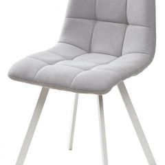 Стул CHILLI SQUARE UF860-02B серо-голубой, ткань/ белый каркас М-City в Соликамске - solikamsk.mebel24.online | фото