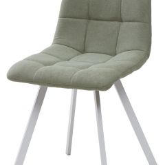 Стул CHILLI SQUARE UF860-11B мятный, ткань/ белый каркас М-City в Соликамске - solikamsk.mebel24.online | фото