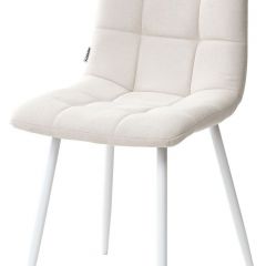Стул CHILLI UF860-01B бежевый, ткань/белый каркас М-City в Соликамске - solikamsk.mebel24.online | фото