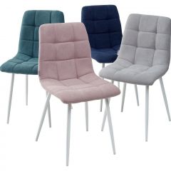 Стул CHILLI UF860-04B сиреневый, ткань/ белый каркас М-City в Соликамске - solikamsk.mebel24.online | фото 2