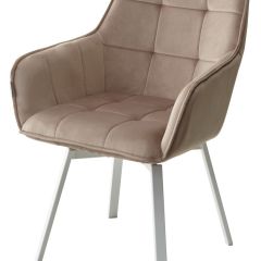 Стул MAVERICK 360 град. поворот. BLUVEL-40 BEIGE/ белый каркас, М-City в Соликамске - solikamsk.mebel24.online | фото