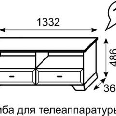 Тумба для телеаппаратуры Венеция 13 бодега в Соликамске - solikamsk.mebel24.online | фото