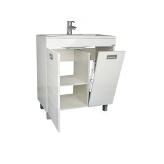 Тумба под умывальник Elen 75 Cube без ящика и корзиной для белья Домино (DC5003T) в Соликамске - solikamsk.mebel24.online | фото 2