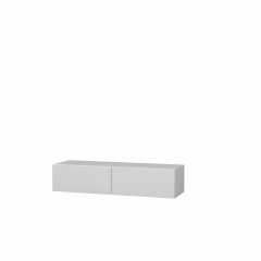 Тумба Подвесная 3 (белый/белый /белый лакобель) в Соликамске - solikamsk.mebel24.online | фото 2