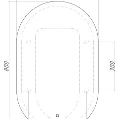 Зеркало Дакка 800х500 с подсветкой Домино (GL7036Z) в Соликамске - solikamsk.mebel24.online | фото 8