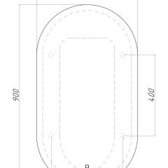 Зеркало Дакка 900х500 с подсветкой Домино (GL7037Z) в Соликамске - solikamsk.mebel24.online | фото 8