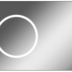 Зеркало Eclipse 100 black с подсветкой Sansa (SE1032Z) в Соликамске - solikamsk.mebel24.online | фото