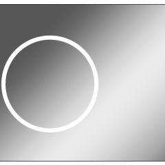 Зеркало Eclipse 90 black с подсветкой Sansa (SE1031Z) в Соликамске - solikamsk.mebel24.online | фото
