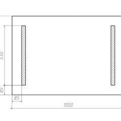 Зеркало Good Light 2-100 с подсветкой Домино (GL7016Z) в Соликамске - solikamsk.mebel24.online | фото 3