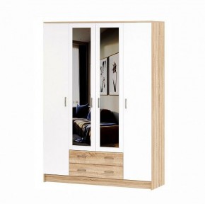 БЕАТРИС Шкаф Квадро (дуб сонома/белый глянец) в Соликамске - solikamsk.mebel24.online | фото