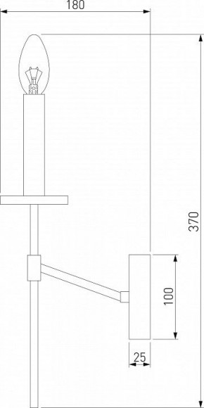 Бра Eurosvet Anders 60142/1 хром в Соликамске - solikamsk.mebel24.online | фото 2