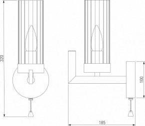Бра Eurosvet Arganie 60133/1 серебро в Соликамске - solikamsk.mebel24.online | фото 3