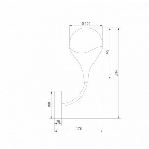 Бра Eurosvet Calyx 60168/1 латунь в Соликамске - solikamsk.mebel24.online | фото 3
