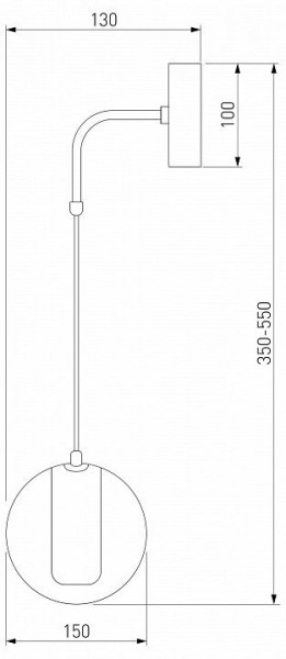 Бра Eurosvet Cobble 50258 LED дымчатый в Соликамске - solikamsk.mebel24.online | фото 2