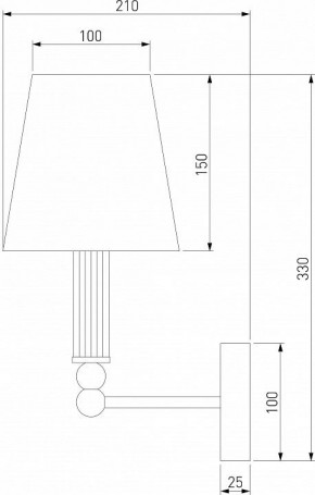 Бра Eurosvet Conso 60145/1 латунь в Соликамске - solikamsk.mebel24.online | фото 4