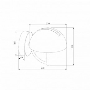 Бра Eurosvet Emisfero 50083/1 LED золото в Соликамске - solikamsk.mebel24.online | фото 3