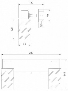 Бра Eurosvet Fente 20090/2 белый/хром в Соликамске - solikamsk.mebel24.online | фото 5