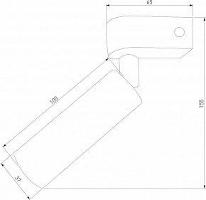 Бра Eurosvet Pitch 20143/1 LED черный в Соликамске - solikamsk.mebel24.online | фото 2