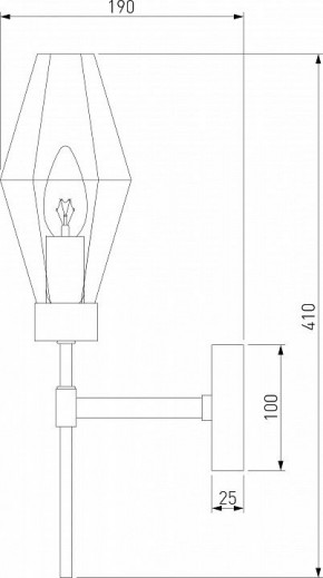 Бра Eurosvet Prism 60143/1 хром в Соликамске - solikamsk.mebel24.online | фото 2