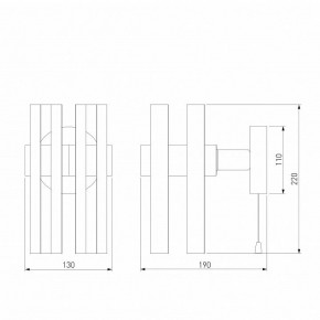 Бра Eurosvet Spada 70116/1 черный в Соликамске - solikamsk.mebel24.online | фото 4